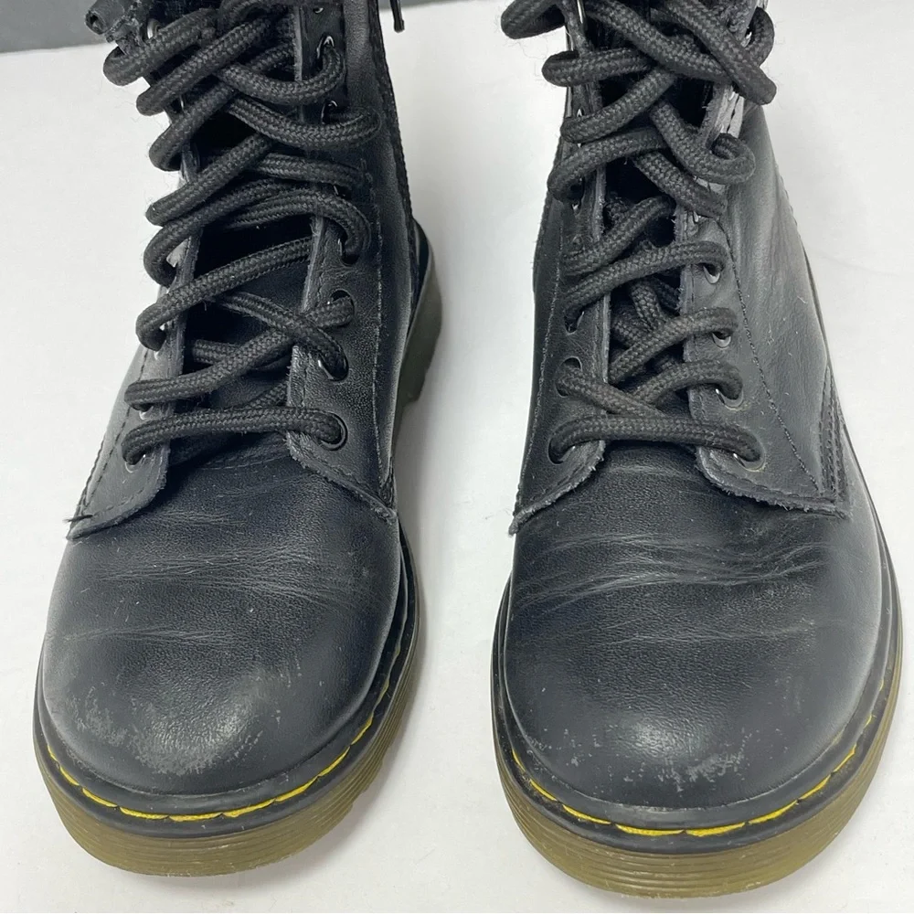 Dr.Martens Boys Boots Size US 11 Black Lace Up‎ Bouncing Soles Side Zip Winter